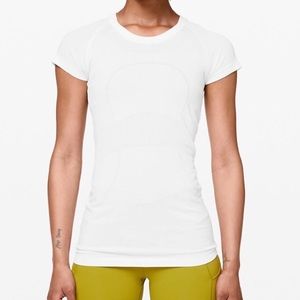 White Swiftly tech short sleeve crew lululemon